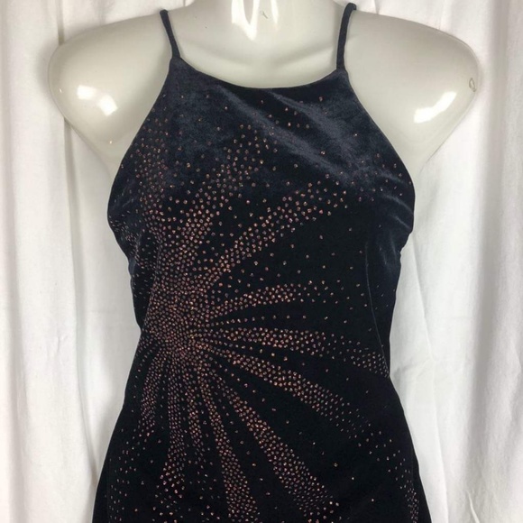 BLACK VELVET gown  Small 217 - Picture 2 of 6